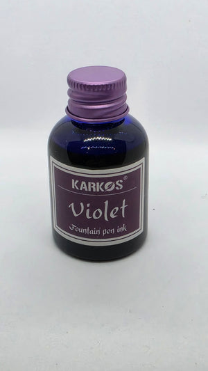 Karkos Violet fountain pen ink, 30ml bottle